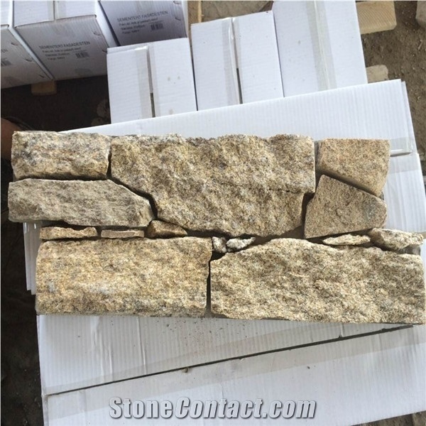 Tiger Skin Cement Stacked Stone,Outdoor Wall Application