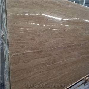 Construction Project Wall Cladding Coffee Travertine