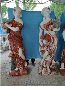 Nature Marble Stone Human People Sculpture Modern Statues