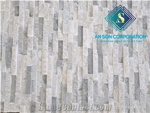 100% Grey Natural Wall Cladding Marble Combinantion Design