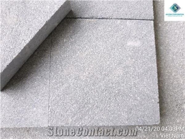 10x10cm Light Grey Marble Tiles Sandblasted Surface
