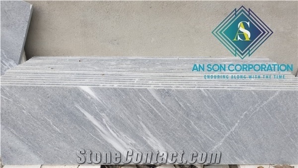 Beautiful Grey Marble for Stair Step Riser