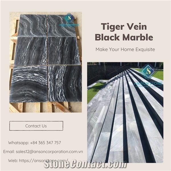 Big Discount 30% for Tiger Vein Black Marble