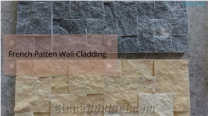Black-Yellow French Patten Wall Panel