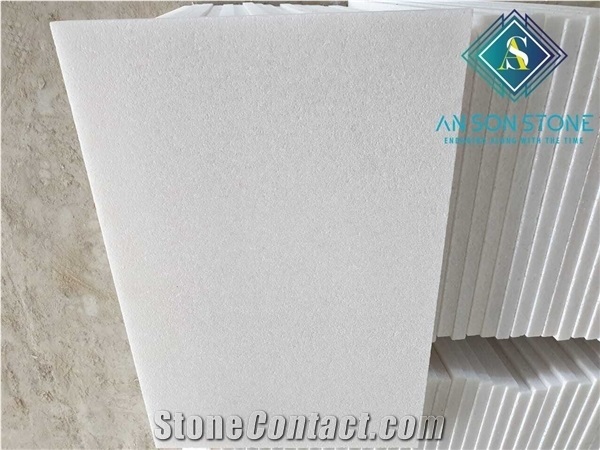 First Quality Sandblasted White Marble Vietnam Manufacturer