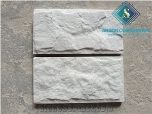 Great Deal for White Mushroom Face Marble Split Wall Stone