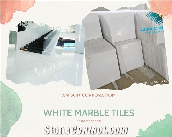 Manufacturer White Marble Tiles Direct Exporter