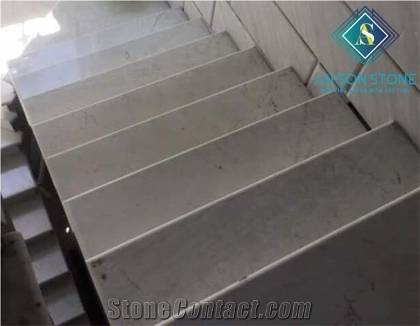 Milky White Marble for Stairs