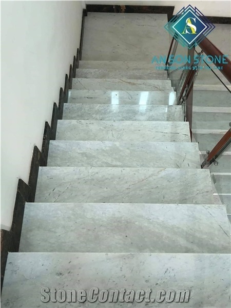 Milky White Marble for Stairs
