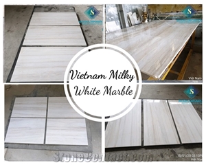 Natural Stones Milky White for Flooring or Wall Cladding