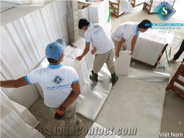 Packing Super White Marble 30.5x61x2cm for Us