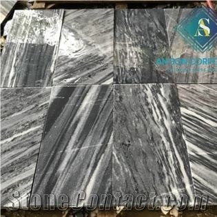 Polished Tiger Veins Marble Flooring Tiles