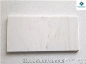 Polishing Milky White Marble Walling Tile 15x30x1.5cm
