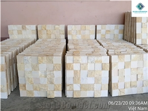 Premium Combine White and Yellow Wall Panel