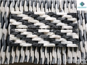 Special Wall Decorations: White and Black Waves Wall Panel