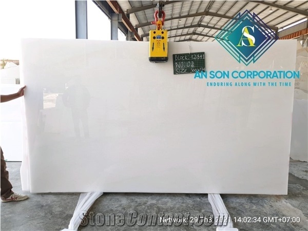 Super a Big Slab Of White Marble - Clean Material Vietnam
