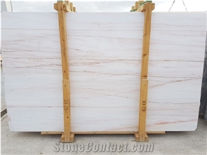 Rosso Venato White Marble with Red Veins Slabs
