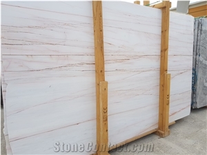 Rosso Venato White Marble with Red Veins Slabs
