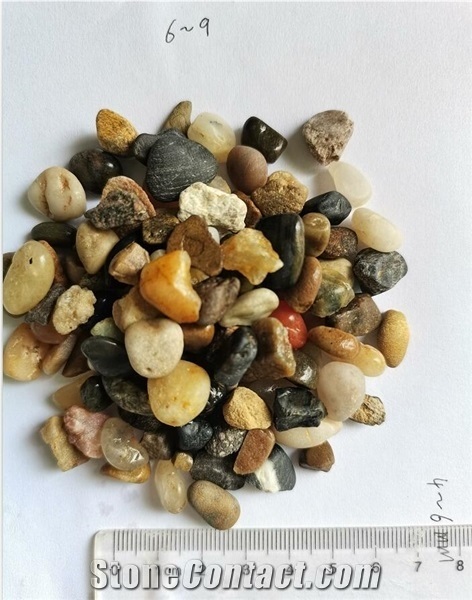 China Multi Color River Pebble Stone 6-9mm