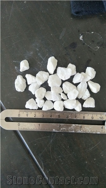 Crushed White Marble Aggregate Stone