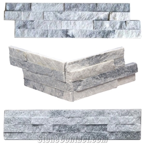 White Grey Quartzite Stone Panels