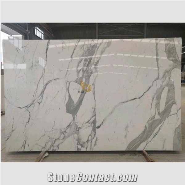 New Natural Calacatta White Marble for Kitchen Countertops