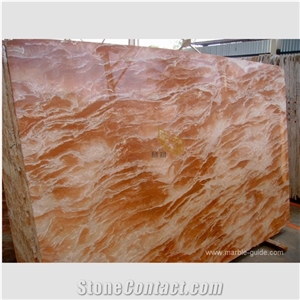 Tea Rose Orange Red Marble for Flooring and Wall Design