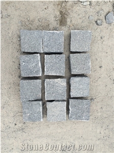 Absolute Natural Padong G654 Dark Gray Granite Cube Stone