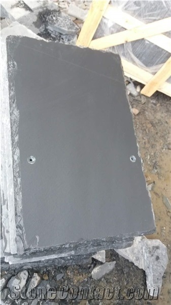 Black Grey Split Face Slate Roof Tiles, Riven Roof Covers