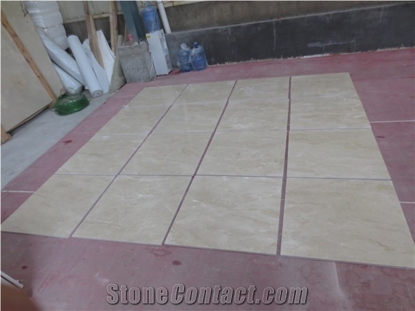 China Factory Price Crema Marfil Marble Slab Tiles