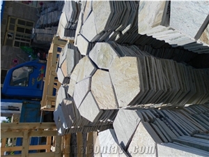 China Rusty Slate Tiles for Exterior Flagstone Floor Paving