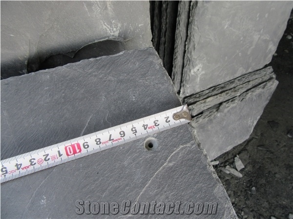 Jiangxi Black Slate Roof Tiles, Hubei Grey Split Face Coats