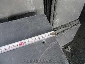 Jiangxi Black Slate Roof Tiles, Hubei Grey Split Face Coats