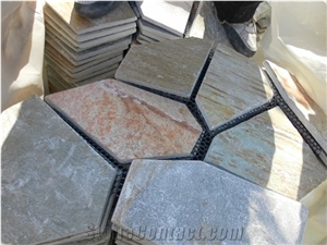 Natural Beige Slate/ Quartz Cultured Walling Paver