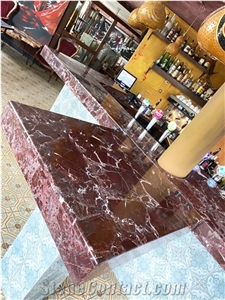 Rosso Levanto Restaurant Table Tops, Bar Top,Commercial Counters