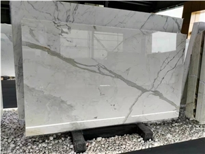 Calacatta Luxury Marble Fish Belly Slab in China Market