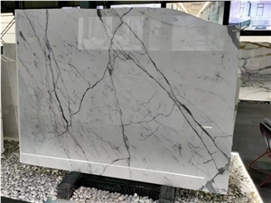 Italy Bianco Calacatta Marble Marmi Slab in China Market