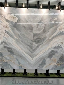 Italy Blue Sands Wave Palissandro Classico Marble Wall Stone