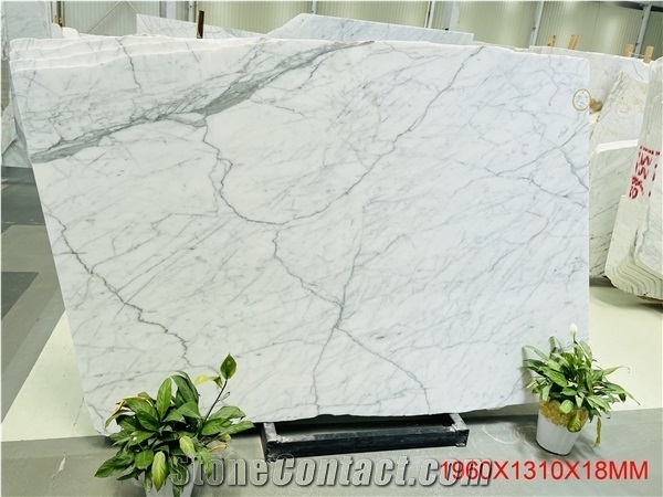 Italy Carrara Statuario Marble Statuary White Slab in China