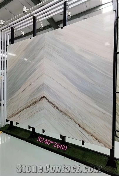 Palissandro Reale White Marble Marmo Slab Wall Tile in China