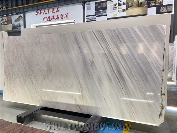Palissandro Reale White Marble Marmo Slab Wall Tile in China