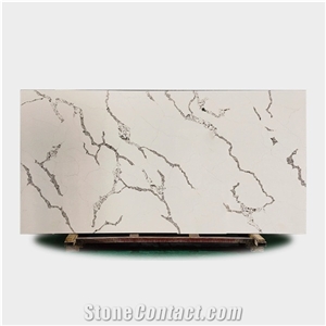 Beautiful Vein Pure White Calacatta Stone Countertop