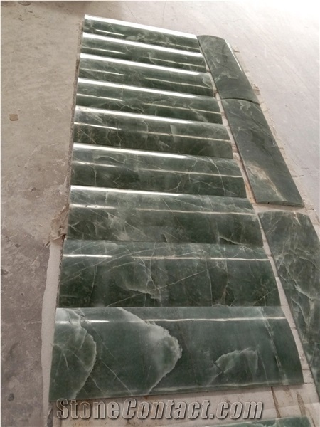 Competitive Pink Jade Green Marble Tiles for Floor Price