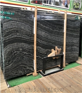 Kenyan Black Marble Slab for Background Wall, Marble Slabs