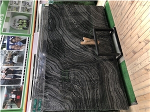 Natural Black Stone with Wooden Vein, Natural Stone