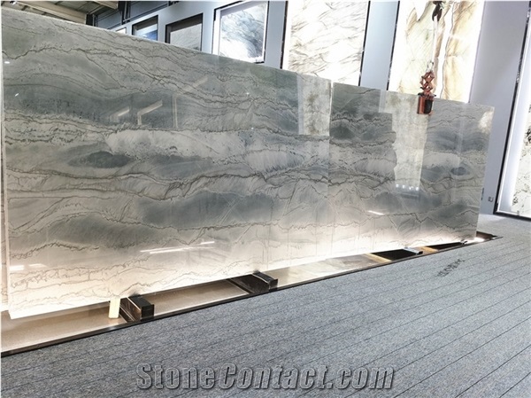 Polished Natural Brazil Calacatta Marble Stone Slabs Tiles