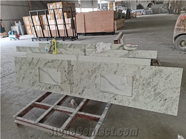 White Granite Counter Top for Kitchen,Counter Top for Vanity