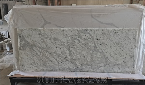 White Grey Granite Slab for Shower Room and Wall