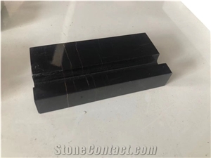 Black White Custom Marble Home Desktop Phone Holder