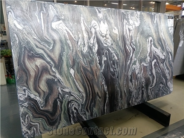Polished Verde Green Launa Cipollino Marble Slabs and Tiles